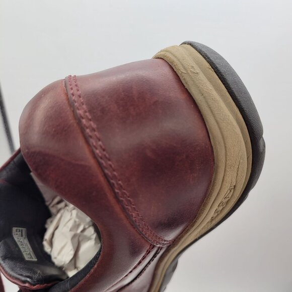 Keen Presidio II Women's 9.5 Red Burgundy Leather Shoes Casual Lace Up Walking - Picture 14 of 14